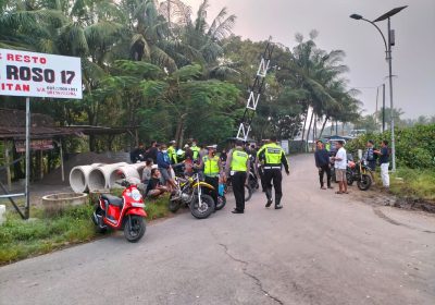 Patroli Subuh Di Rowo Jombor Polres Klaten Amankan 105 Motor
