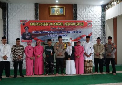 Kapolres Demak Tutup Lomba MTQ tingkat SD, SMP dan SMA
