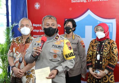 Baktikes Polda Jateng HUT Bhayangkara ke-76, Rektor Udinus : Sangat Menunjang PTM Mahasiswa
