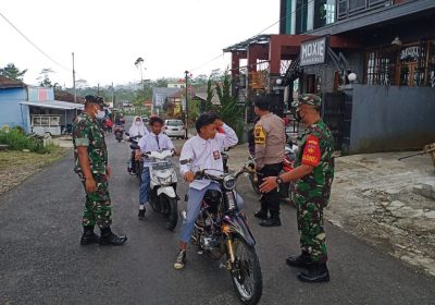Cegah Penyebaran Covid-19, Polres Banjarnegara Gelar Patroli PPKM Level 1