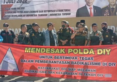 Aliansi Masyarakat DIY Gelar Aksi Damai di Polda DIY