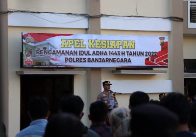 Hadapi Hari Raya Idul Adha 1433 Hijriyah, Polres Banjarnegara Gelar Apel Kesiapan Pengamanan