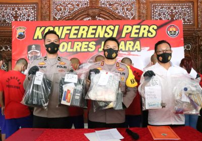 Polres Jepara Gelar Konferensi Pers Ungkap Kasus Narkoba Amankan 8 Tersangka