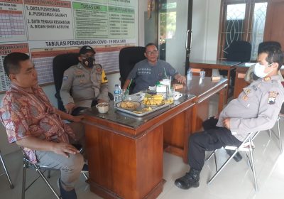 Kapolsek Gajah Jalin Komunikasi Dan Koordinasi Dengan Perangkat Desa