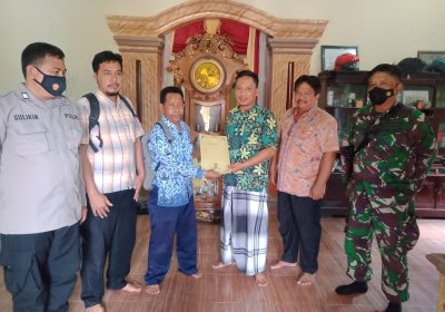 Bhabinkamtibmas Polsek Wedung Monitoring Rapat Penetapan Calon Kepala Desa Berahanwetan